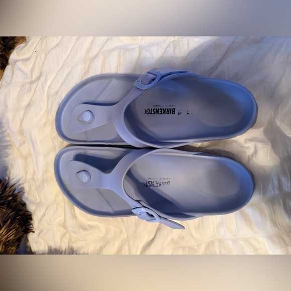Birkenstock Shoes - Birkenstock Light Blue Sandals I wear size 8 these fit like a 9 9.5